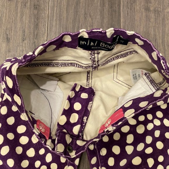 Mini Boden Girls Velvet Boot Cut Pants 4 y - Picture 3 of 4